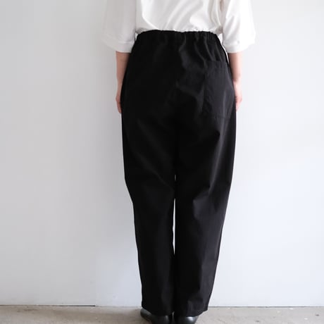 Yoli / Cotton eazy pants (Lady's、Men's /Black)