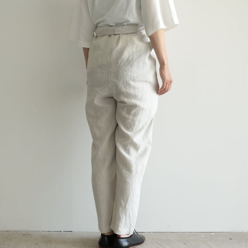 COSMIC WONDER　Linen slim wrapped pants