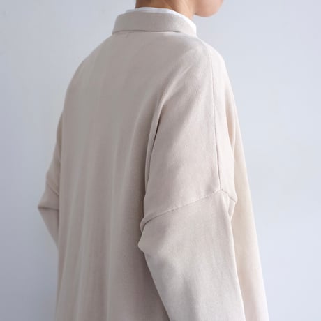 Yoli / Cotton knit cardigan （Lady's,Men’s/ beige）