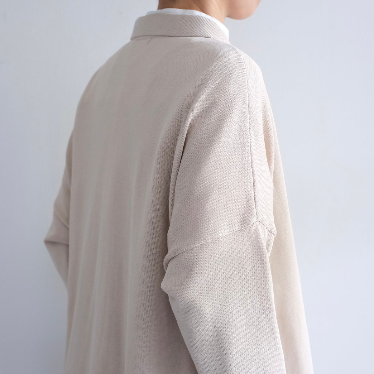 Yoli / Cotton knit cardigan (Lady's,Men's/ beig Yoli / Cotton knit cardigan (Lady's,Men's/ beig