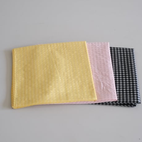 Yoli / Gingham scarf（Pink×Pink)