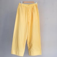 Yoli / Gingham wide pants（Lady ’s、Men’s /Yellow×Yellow)