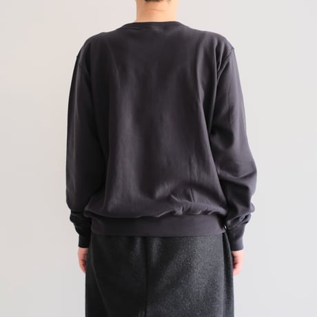 AURALEE / ELASTIC HIGH GAUGE SWEAT P/O（Lady's/INK BLACK）