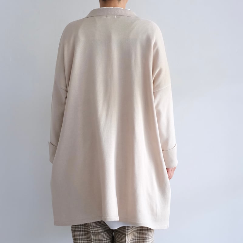 Yoli / Cotton knit cardigan （Lady's,Men's/ beig