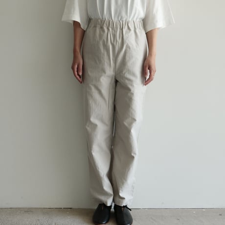 COSMIC WONDER / Classic back satin folk pants(Men's,Lady's/Light gray)