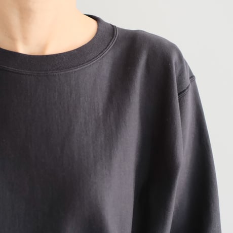 AURALEE / ELASTIC HIGH GAUGE SWEAT P/O（Lady's/INK BLACK）