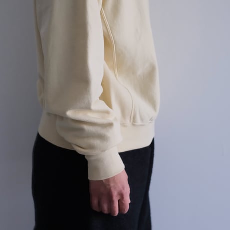 AURALEE / ELASTIC HIGH GAUGE SWEAT P/O（Lady's/IVORY BEIGE）