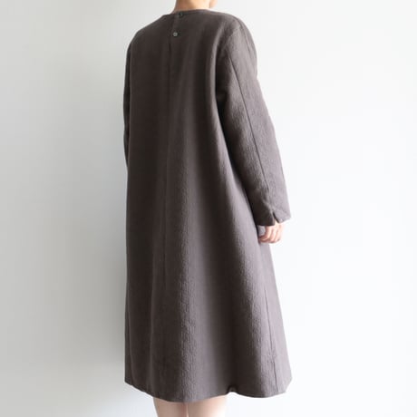 COSMIC WONDER / Flower of life sashiko dress(lady's  /Ancient soot)