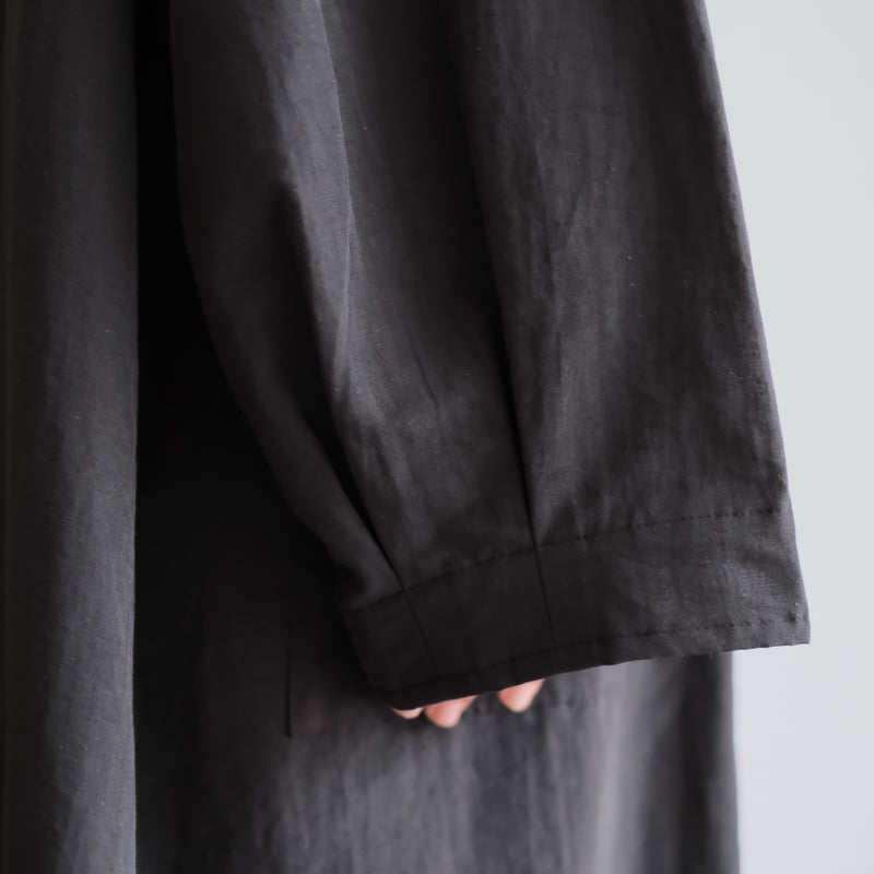 cosmic wonder 江戸小紋　ロングコート COSMIC WONDER /Classic dress coat(Mud black) |