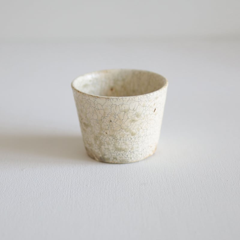 尾形アツシ/ヒビ粉引 猪口 | archipelago