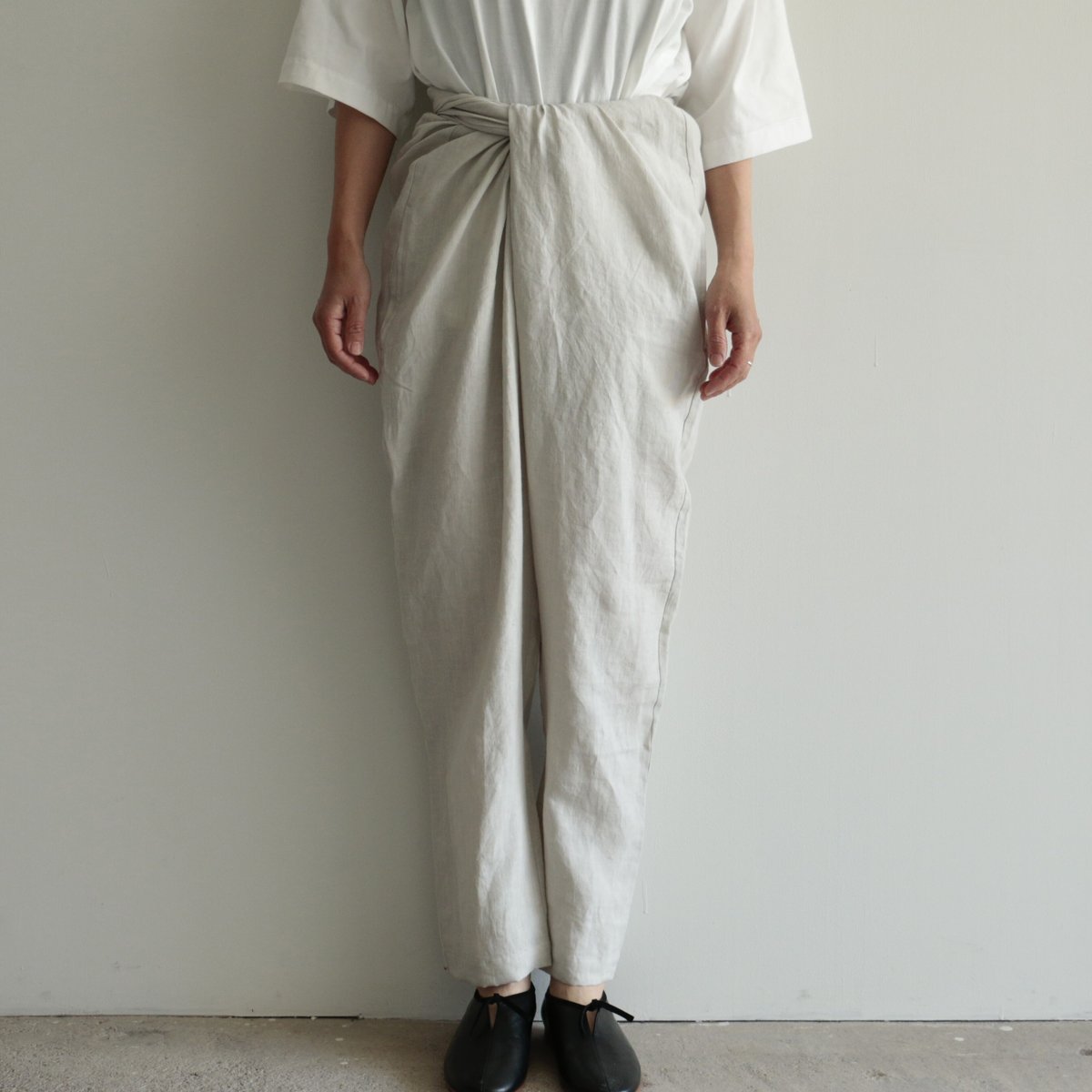 COSMIC WONDER / High-count linen slim wrapped p...