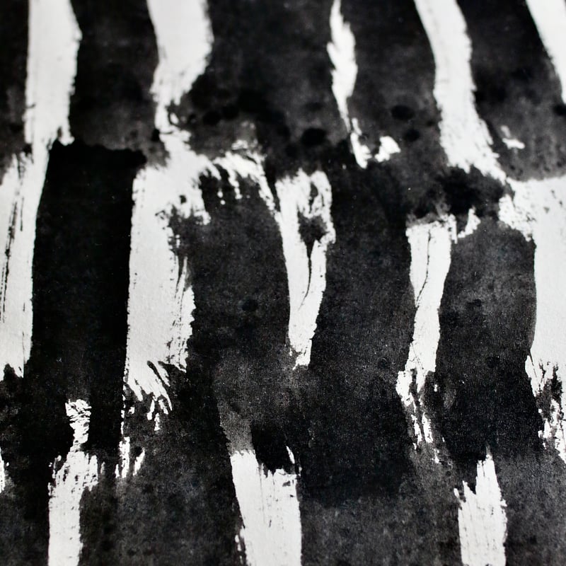 林青那 / Drawing オリジナル額装 「KUROMONO」 Lサイズ/B