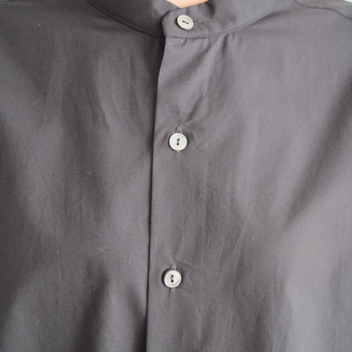Yoli / Band collar shirt（Lady's,Men's/Black） |