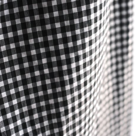 Yoli / Gingham wide pants（Lady ’s、Men’s /Black×Black)