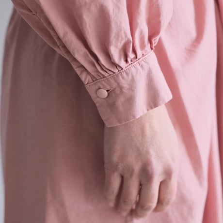 COSMIC WONDER /Organic cotton broadcloth wrapped dress(Rose crystal)