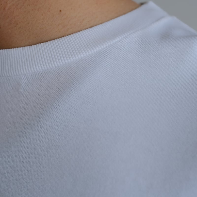 AURALEE / LUSTER PLAITING L/S TEE（Men's/WHITE）