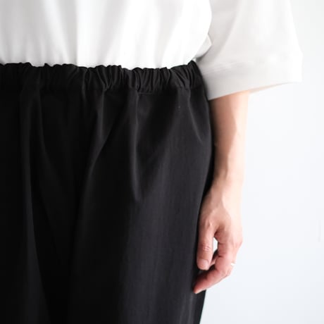 Yoli / Cotton eazy pants (Lady's、Men's /Black)