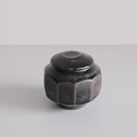 田谷直子 / 面取り壺小（黒瑠璃）
