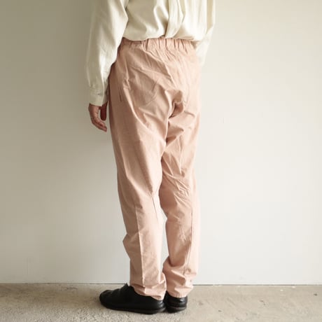 COSMIC WONDER /Cotton linen classic broadcloth “tattuke” pants (Men's/Orange jade)