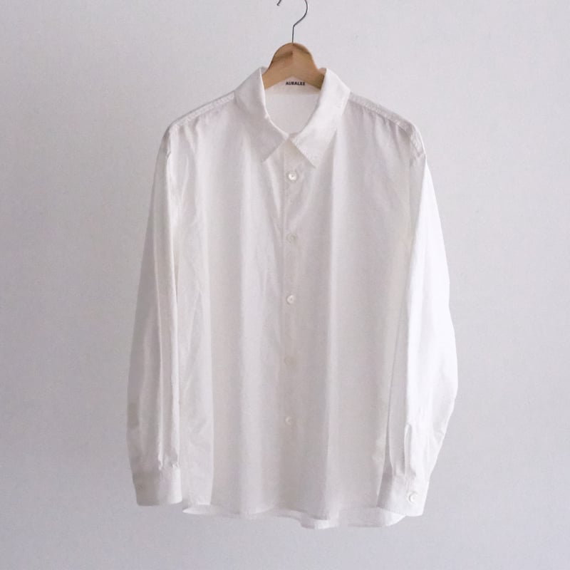 AURALEE / GARMENT-DYED FINX SHUTTLE WEATHER SHI