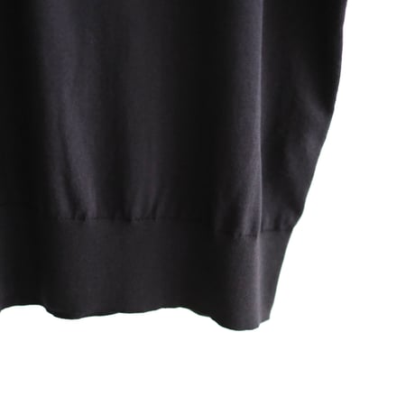 AURALEE / GIZA HIGH GAUGE KNIT POLO(Men's / DARK NAVY)