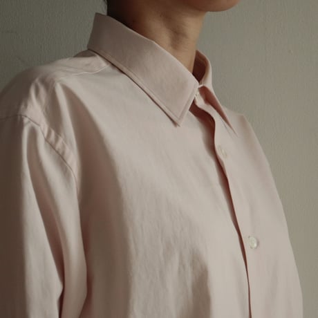 AURALEE / WASHED FINX TWILL SHIRT（Lady's/LIGHT PINK）