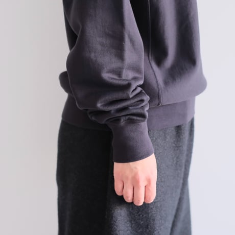 AURALEE / ELASTIC HIGH GAUGE SWEAT P/O（Lady's/INK BLACK）