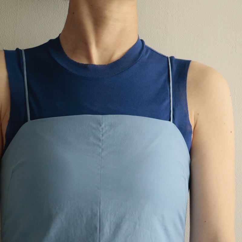 AURALEE / WASHED FINX TWILL JUMPSUIT(Lady's/BLU AURALEE / WASHED FINX TWILL JUMPSUIT(Lady's/BLU