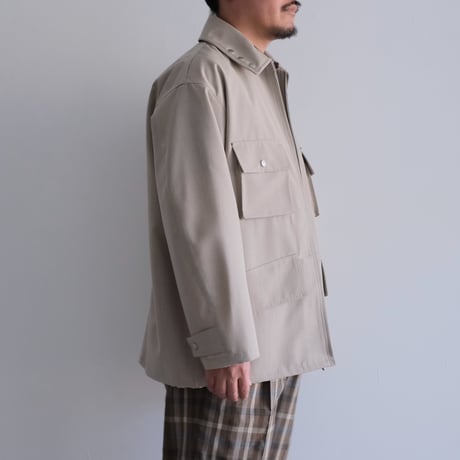 AURALEE / WOOL MAX CANVAS BLOUSON（Men's/TOP GRAY BEIGE）