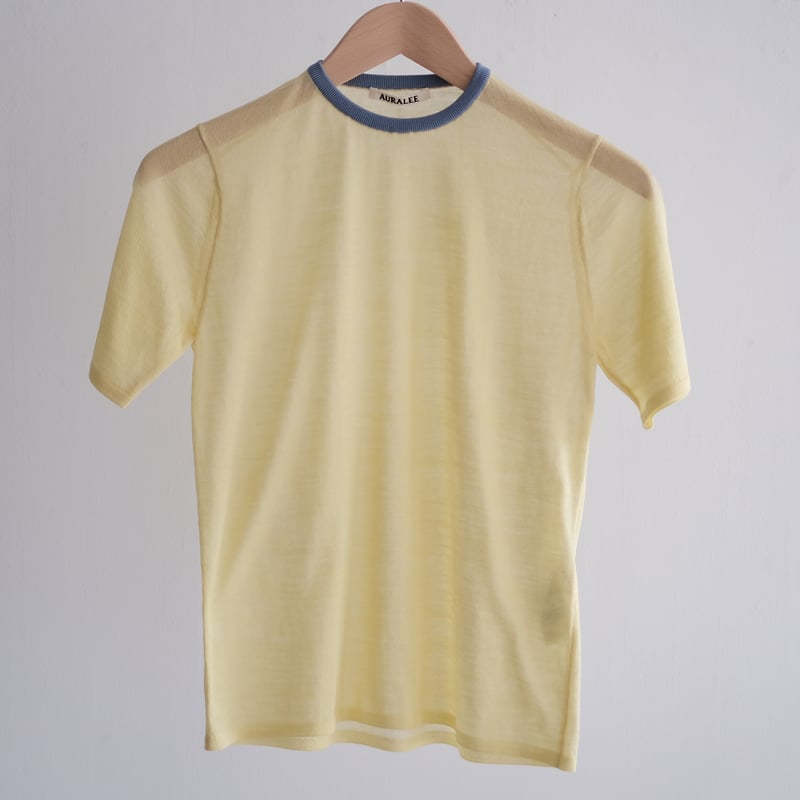 AURALEE / HARD TWIST HIGH GAUGE WOOL SILK KNIT