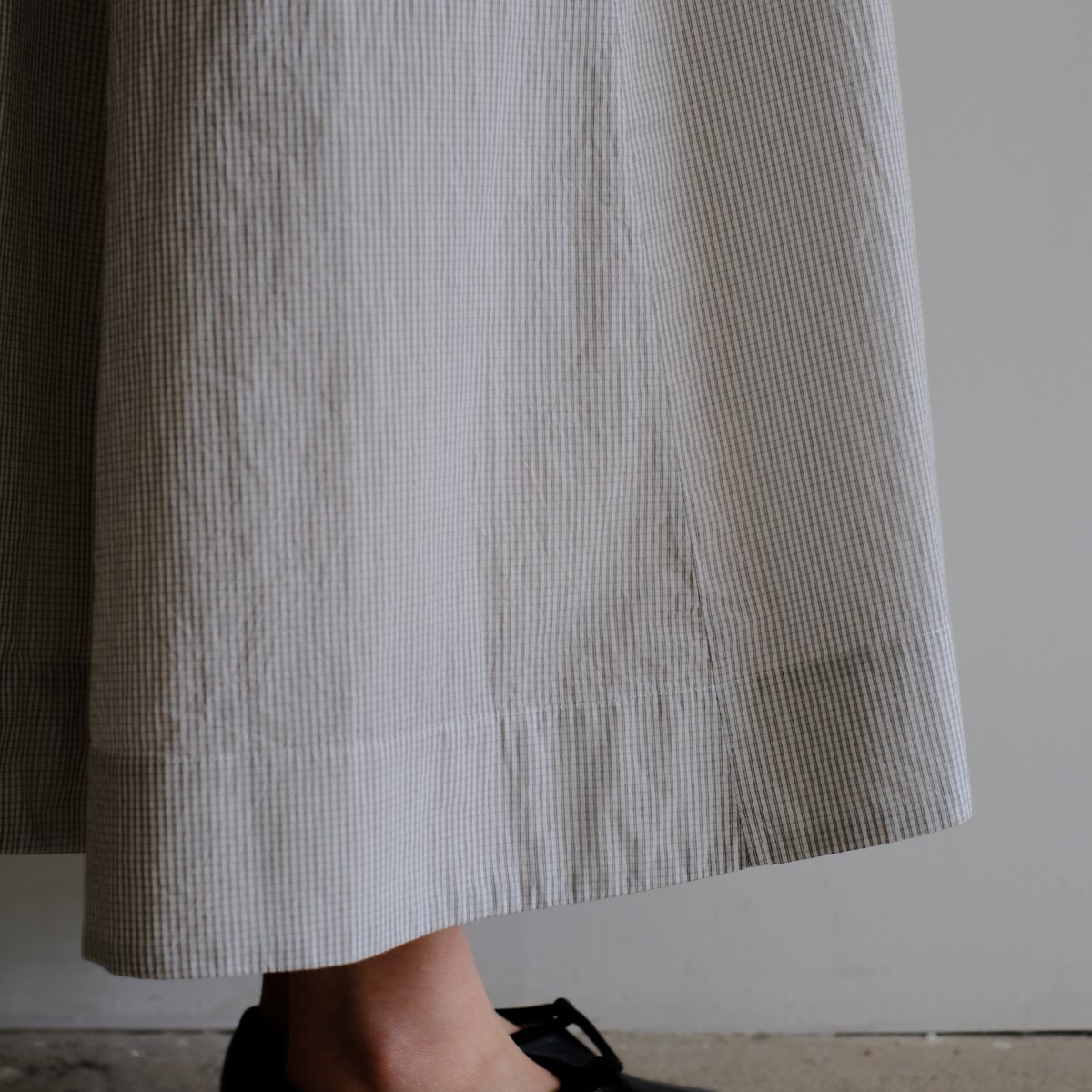 Yoli ヨリ　Check boatneck onepiece Yoli チェックボートネックワンピース | mmCLOSET - マーマーな