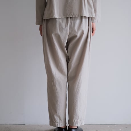 COSMIC WONDER / Silk cotton broadcloth classic folk pants(Violet ash)