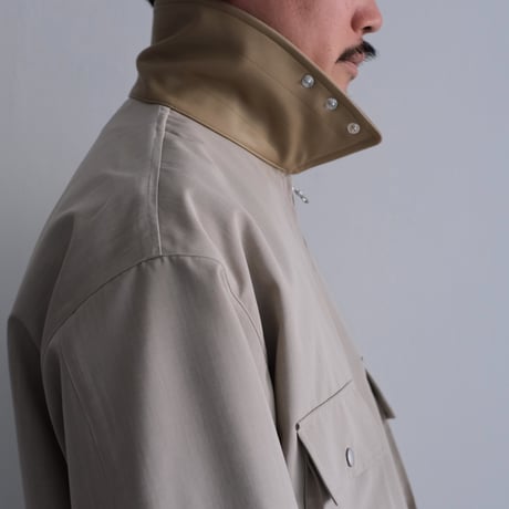 AURALEE / WOOL MAX CANVAS BLOUSON（Men's/TOP GRAY BEIGE）