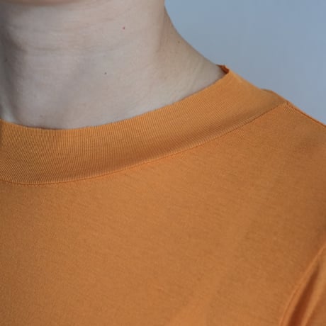 AURALEE /SUPER HIGH GAUGE SHEER RIB TEE（Lady's/ORANGE）