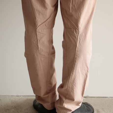 COSMIC WONDER /Cotton linen classic broadcloth “tattuke” pants (Men's/Orange jade)