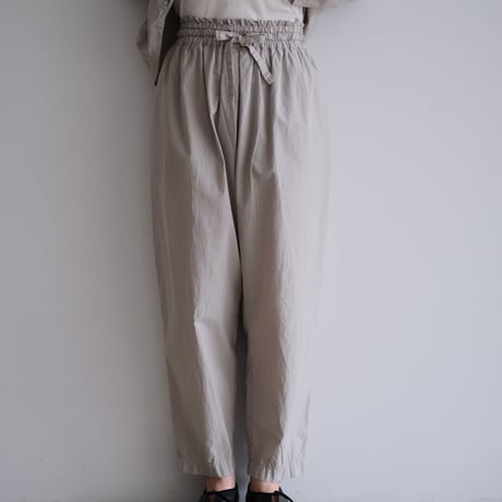COSMIC WONDER / Silk cotton broadcloth classic folk pants(Violet ash)