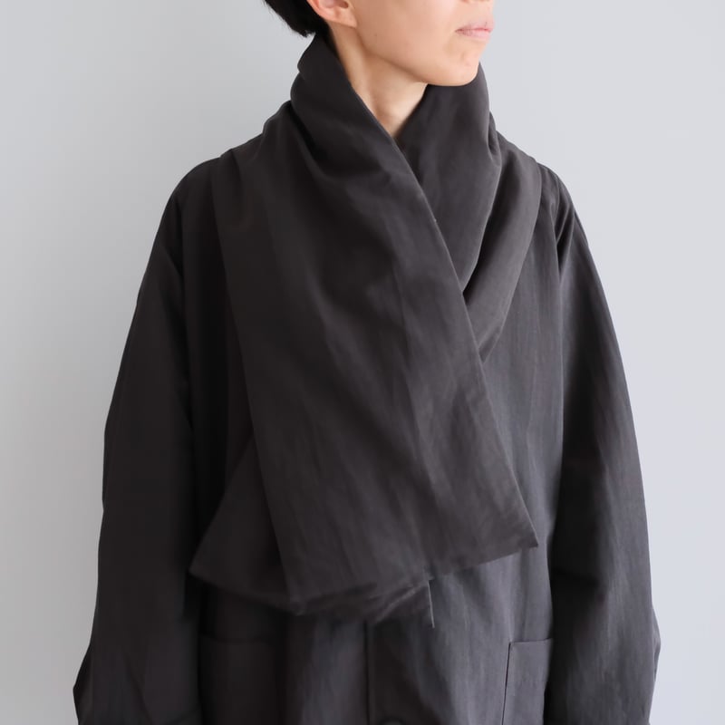 COSMIC WONDER / Organic shaped dawn scarf(Mud b