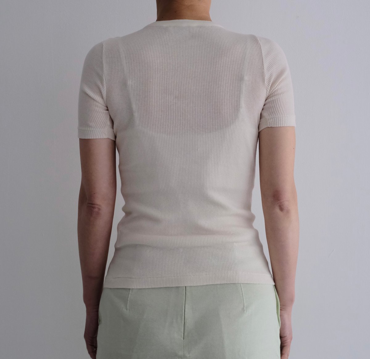 【AURALEE】 ORGANIC SOFT RIB TEE Auralee Organic Soft Rib Tee in Black Curated at Jake and Jones