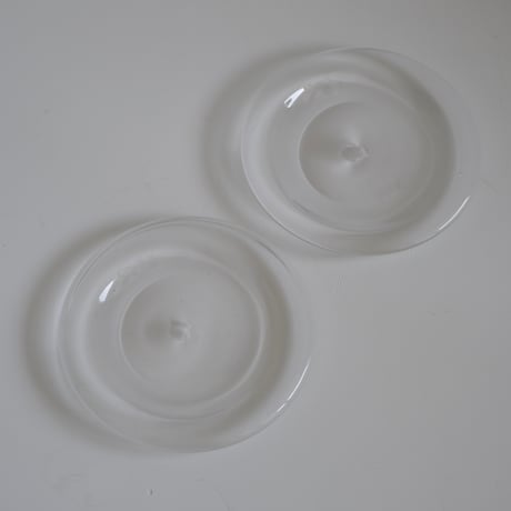 稲葉知子　平皿　ガラス製ラウンドプレート 2枚セット　新品　未使用 稲葉知子 - SyuRo (シュロ) 通販サイト (公式)