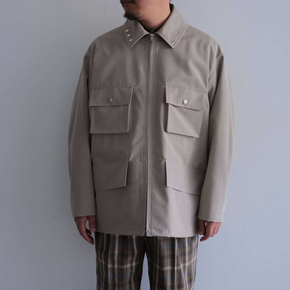 AURALEE / WOOL MAX CANVAS BLOUSON（Men's/TOP GRA