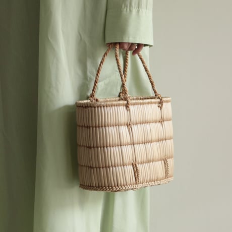 蒜山のがま細工/手提げ籠  （M）