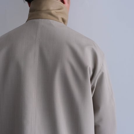 AURALEE / WOOL MAX CANVAS BLOUSON（Men's/TOP GRAY BEIGE）