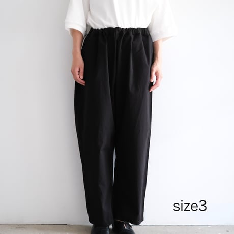 Yoli / Cotton eazy pants (Lady's、Men's /Black)