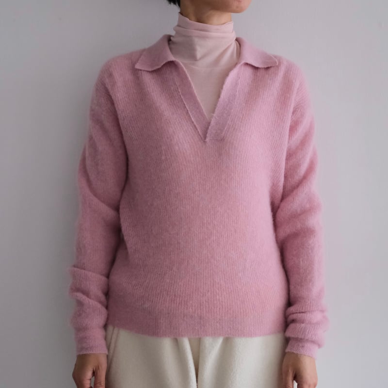 トップス AURALEE BABY SURI ALPACA SHEER KNIT AURALEE (オーラリー) BABY SURI ALPACA SHEER KNIT SKIP（ニット