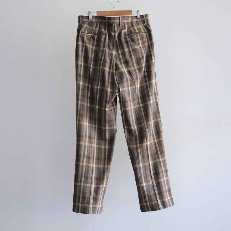AURALEE / SUPER FINE TROPICAL WOOL CHECK TWO-TU