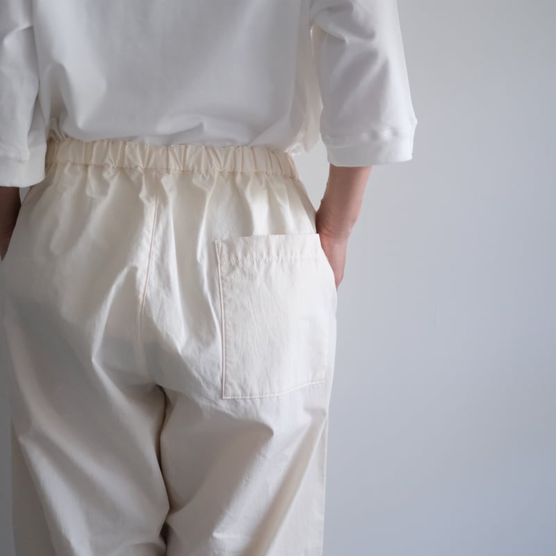 Yoli / Cotton eazy pants (Lady's、Men's /O .whit