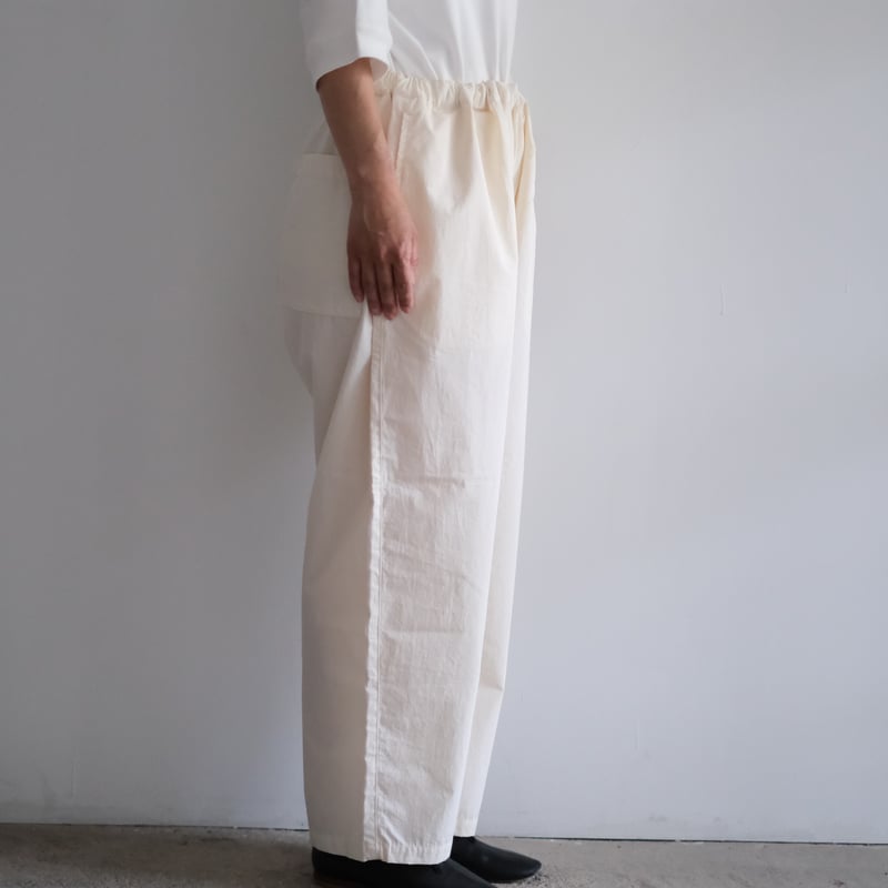 Yoli / Cotton eazy pants (Lady's、Men's /O .whit