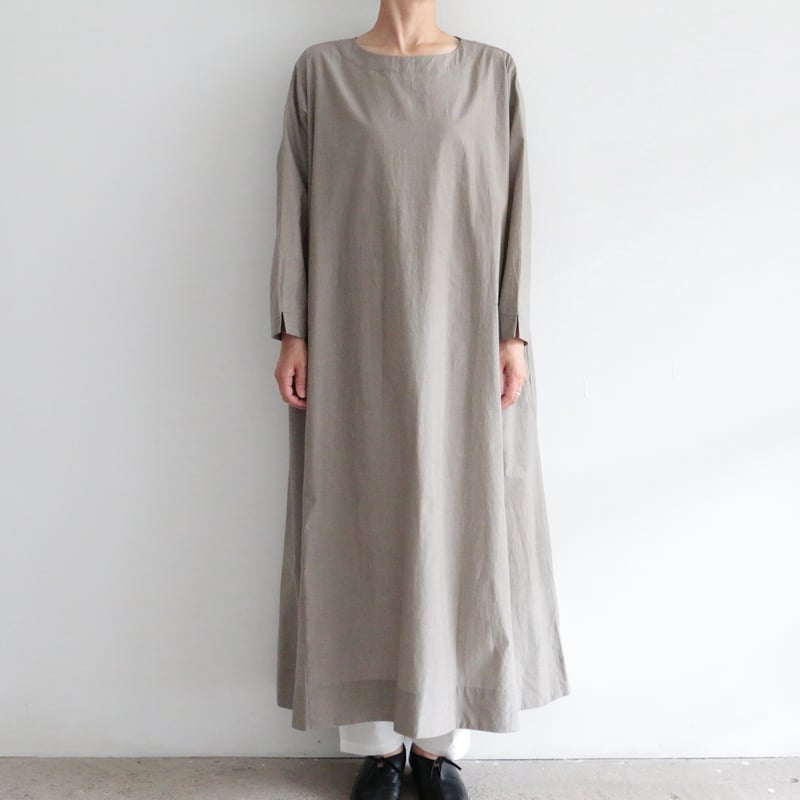 yoli / boat neck onepiece グレー yoli○Boat neck onepiece○gray