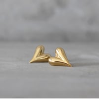 《B級品・傷あり》SALE　P13-ゴールドハートピアス