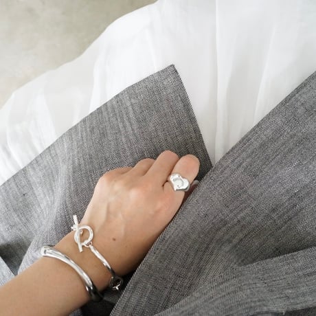 《B級品・傷あり》SALE　B6-シルバーチェーンバングル